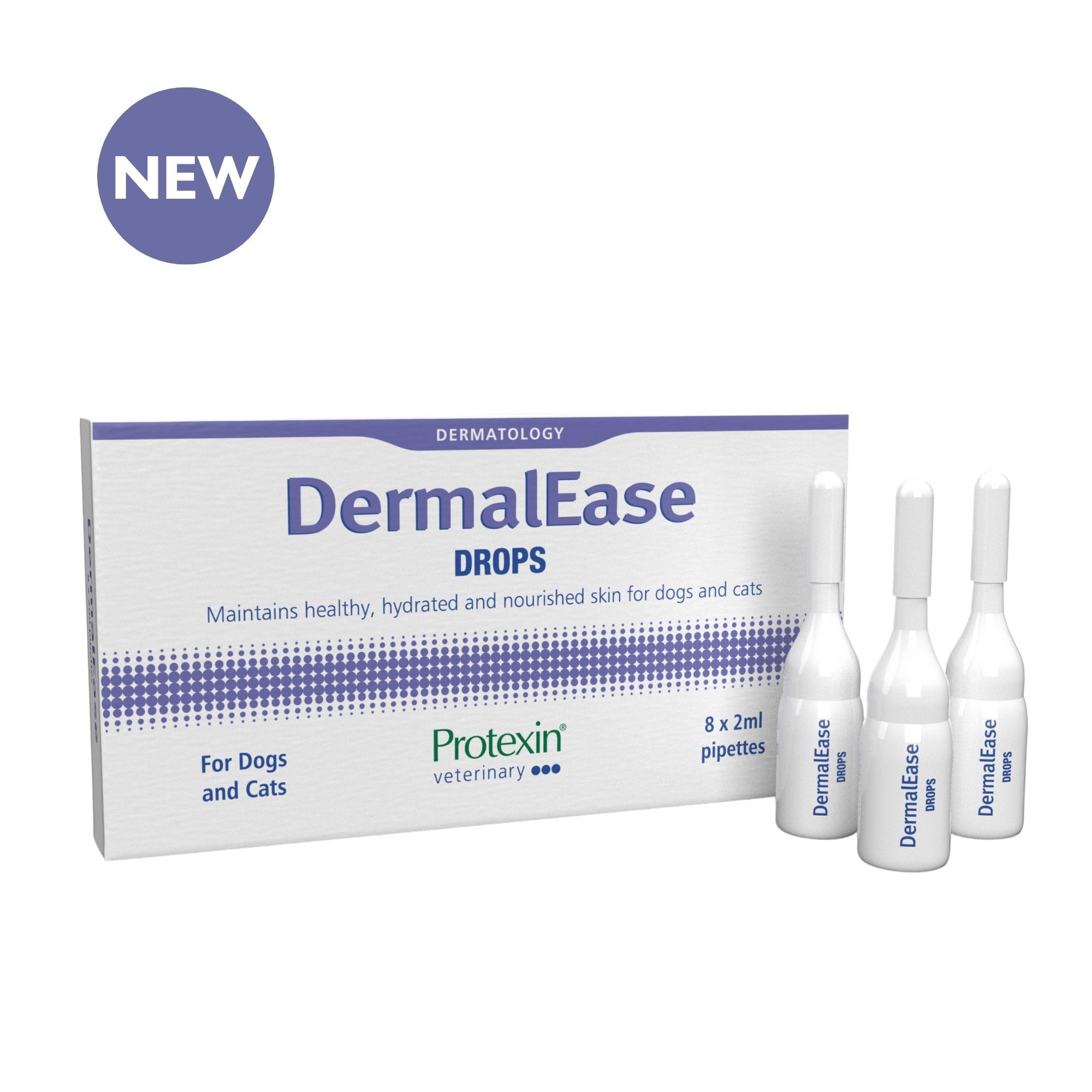 DermalEase Drops for Dogs and Cats - Protexin Vet